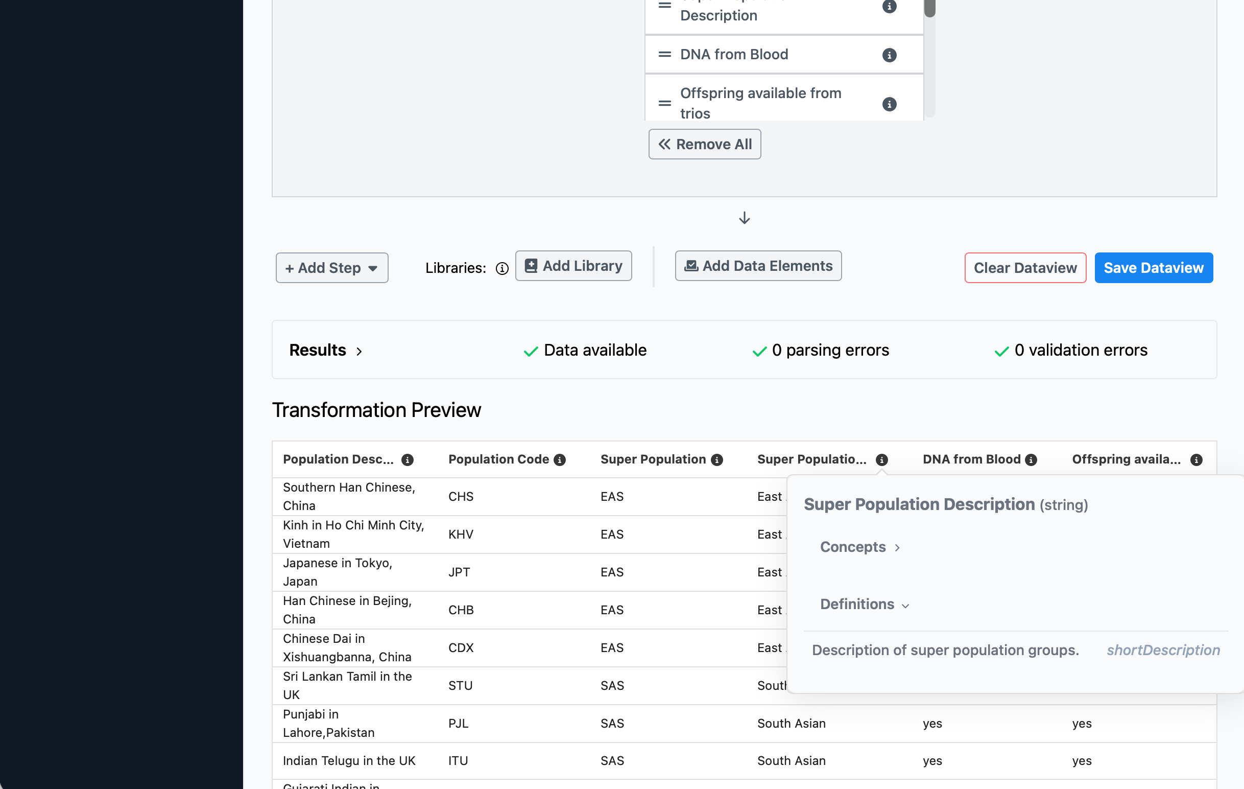 Data element is assigned